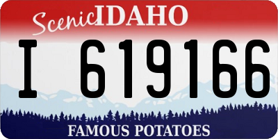 ID license plate I619166