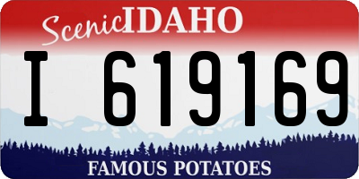 ID license plate I619169