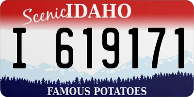 ID license plate I619171