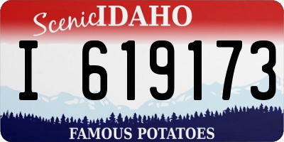 ID license plate I619173