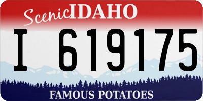 ID license plate I619175