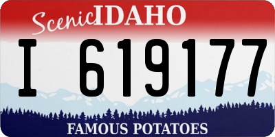 ID license plate I619177
