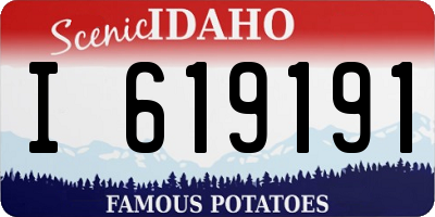ID license plate I619191