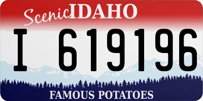 ID license plate I619196