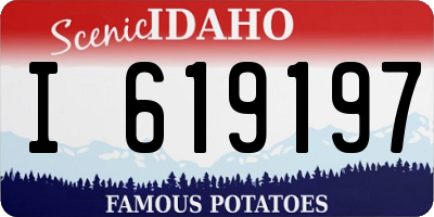 ID license plate I619197