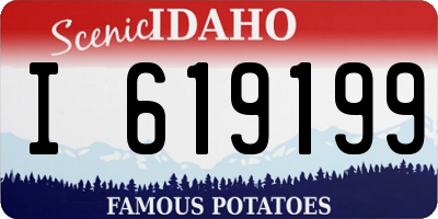 ID license plate I619199