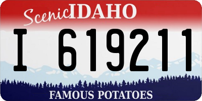 ID license plate I619211