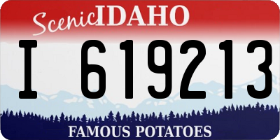 ID license plate I619213