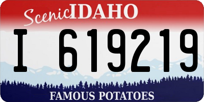 ID license plate I619219