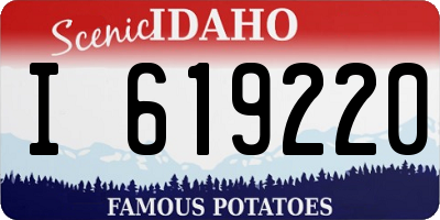 ID license plate I619220