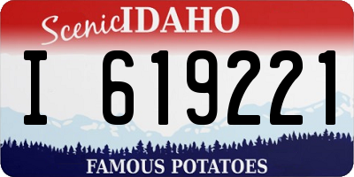 ID license plate I619221