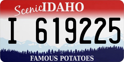 ID license plate I619225