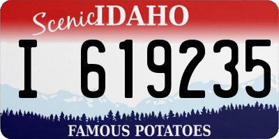 ID license plate I619235