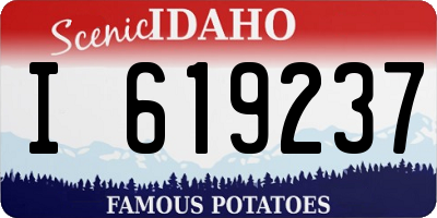 ID license plate I619237