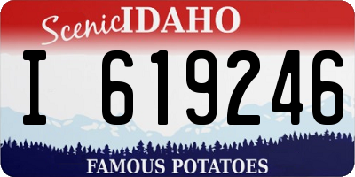 ID license plate I619246