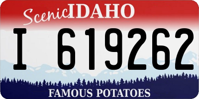 ID license plate I619262