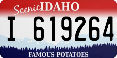 ID license plate I619264