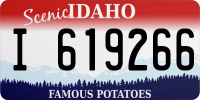 ID license plate I619266