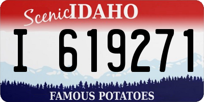 ID license plate I619271