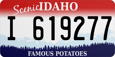 ID license plate I619277