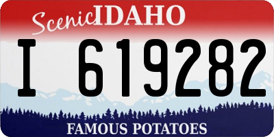 ID license plate I619282
