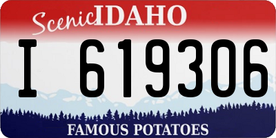 ID license plate I619306