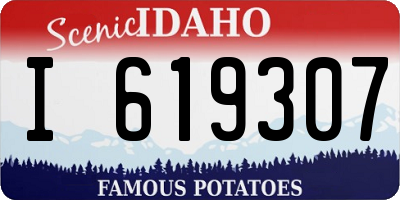 ID license plate I619307