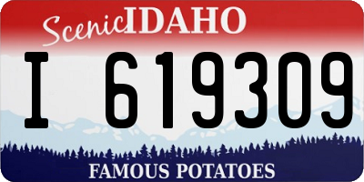 ID license plate I619309