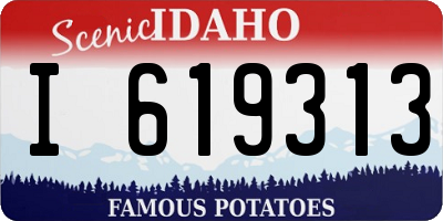ID license plate I619313