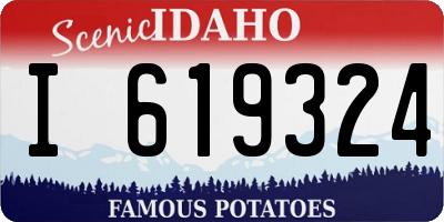 ID license plate I619324
