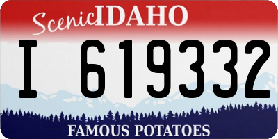 ID license plate I619332