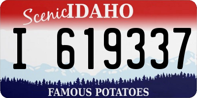 ID license plate I619337
