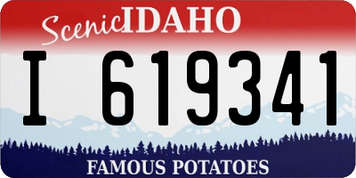 ID license plate I619341