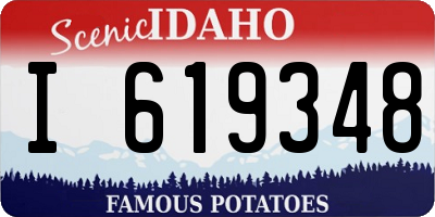 ID license plate I619348