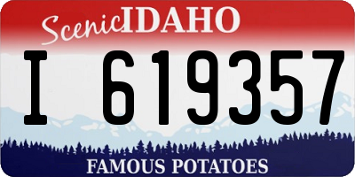ID license plate I619357