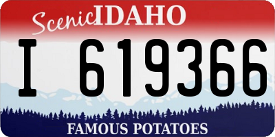 ID license plate I619366