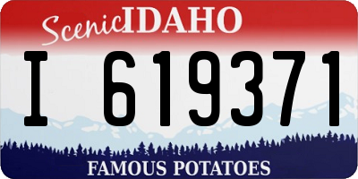 ID license plate I619371