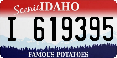 ID license plate I619395