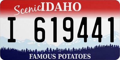 ID license plate I619441