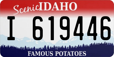 ID license plate I619446