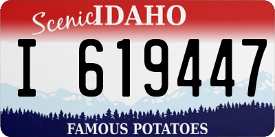 ID license plate I619447