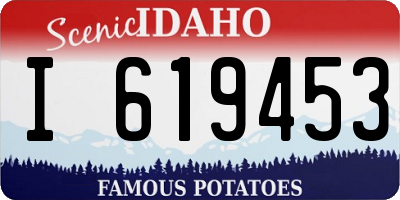 ID license plate I619453