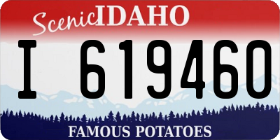 ID license plate I619460