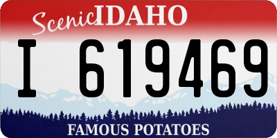 ID license plate I619469