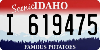 ID license plate I619475