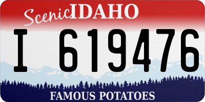 ID license plate I619476