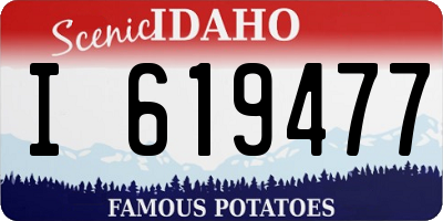 ID license plate I619477