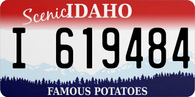 ID license plate I619484