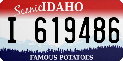 ID license plate I619486