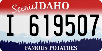 ID license plate I619507